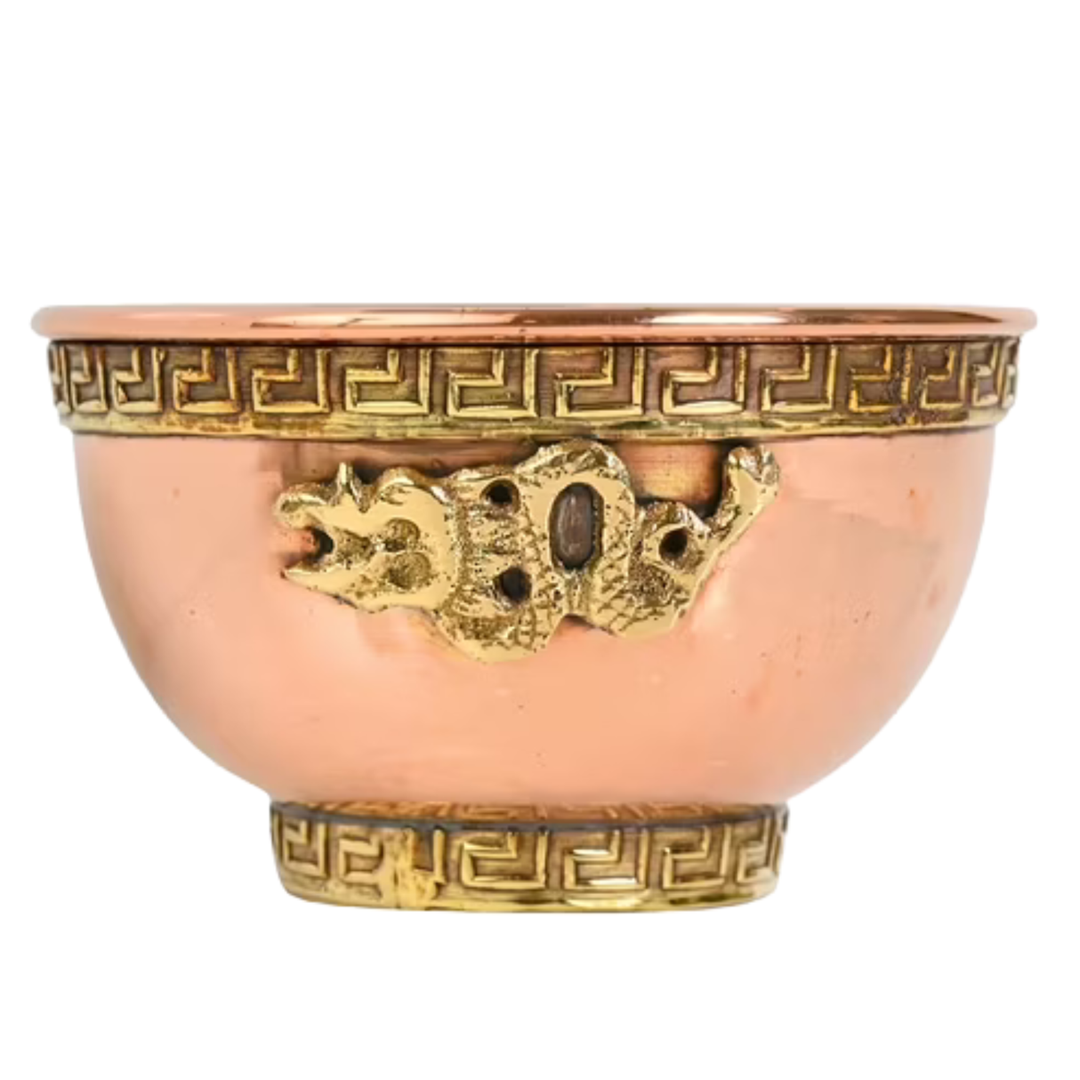 Assorted Designs Copper Offering Bowl 3"D