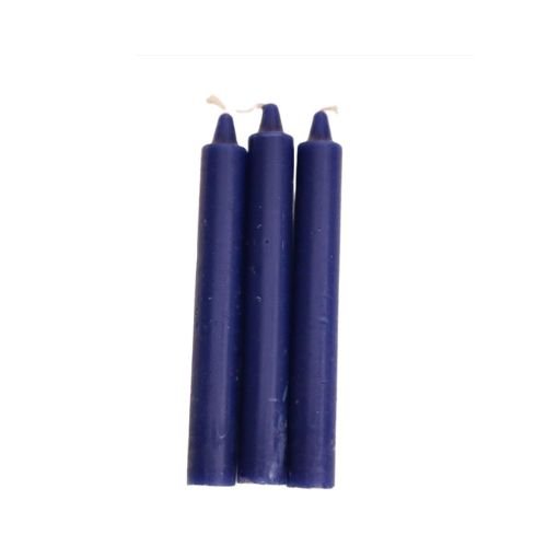 6" Blue Taper Candle for Third Eye, Healing, Purification, Dreams etc. - Shop Cosmic Healing