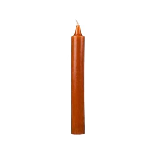 6" Brown Taper Candle for Earth, Stability, Grounding, Court Case etc. - Shop Cosmic Healing