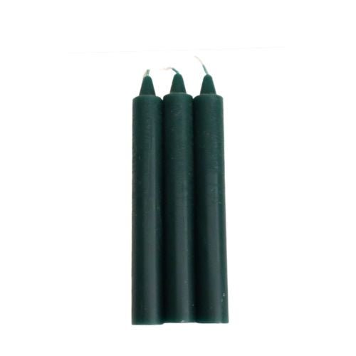 6" Green Taper Candle for Heart Chakra, Money, Success, Luck, Abundance etc. - Shop Cosmic Healing