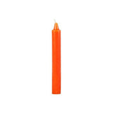 6" Orange Taper Candle for Sacral Chakra, Creativity, Sensuality, Joy, Legal Matters - Shop Cosmic Healing