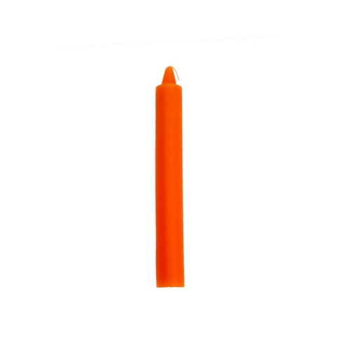 6" Orange Taper Candle for Sacral Chakra, Creativity, Sensuality, Joy, Legal Matters - Shop Cosmic Healing