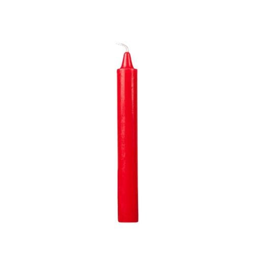 6" Red Taper Spell Candle for Protection, Strength, Root Chakra, Pleasure, Passion etc. - Shop Cosmic Healing