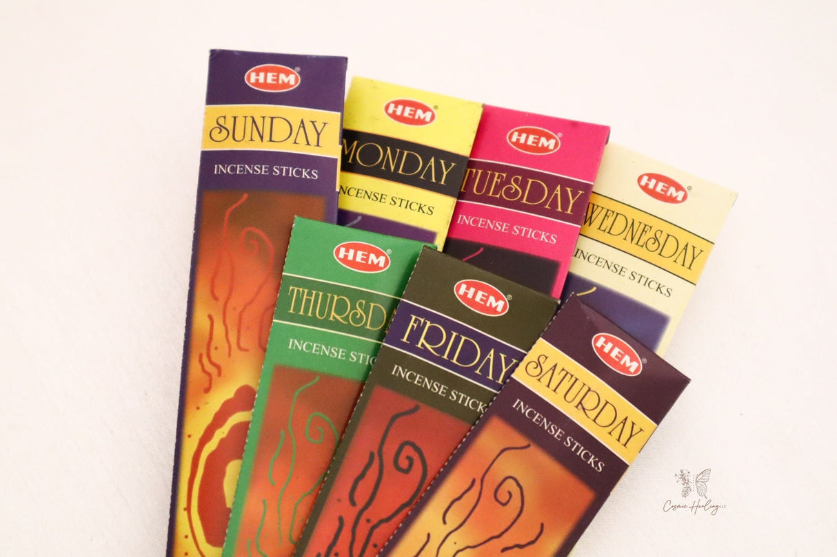 7 Days Incense Sticks -HEM - Shop Cosmic Healing