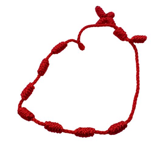 7 Knot Red Thread Bracelet