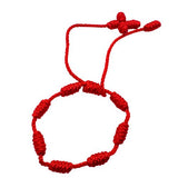 7 Knot Red Thread Bracelet
