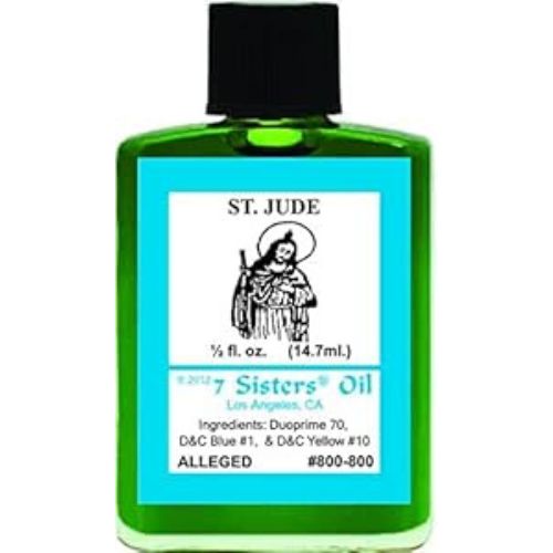 7 Sisters Saint Jude Oil 1/2 fl. oz (Aceite Espiritual San Judas Tadeo)  when you have a difficult case or problem