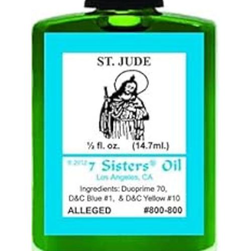 7 Sisters Saint Jude Oil 1/2 fl. oz (Aceite Espiritual San Judas Tadeo)  when you have a difficult case or problem