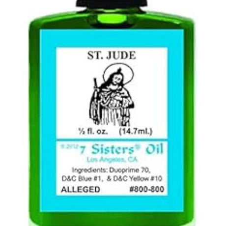 7 Sisters Saint Jude Oil 1/2 fl. oz (Aceite Espiritual San Judas Tadeo)  when you have a difficult case or problem