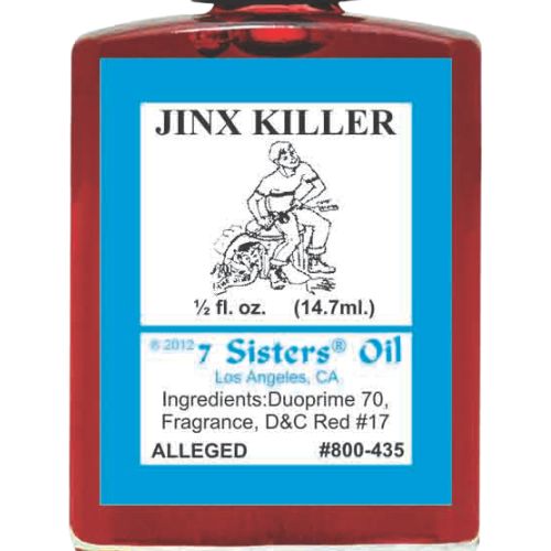 7 Sisters Jinx Killer Oil 1/2 oz  (Aciete Contra El Mal) to help remove any jinx or evil spell and protect against harmful forces.