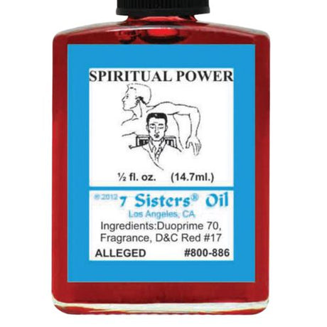 7 Sisters Spiritual Power Oil 1/2 oz to protect from spiritual attacks, negative influences, protection