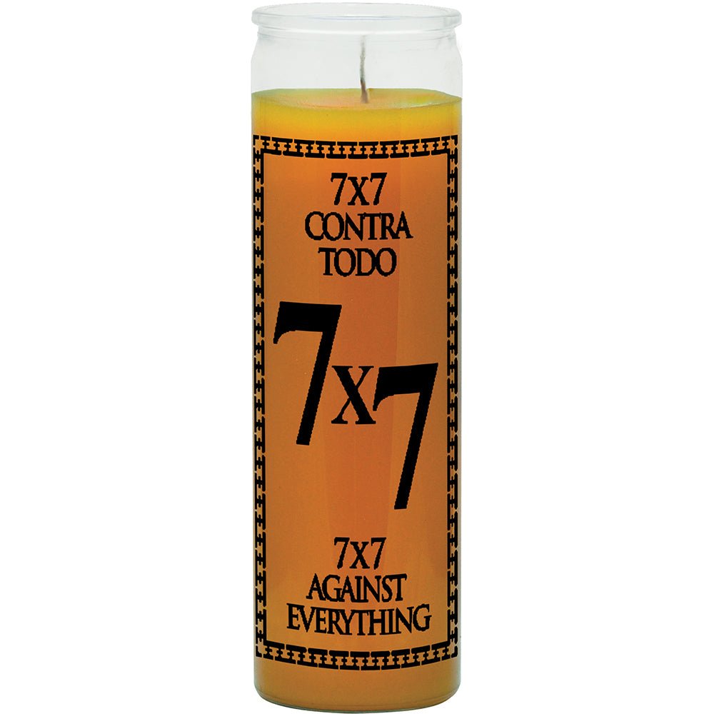 7x7 (Contra Todo) Against Everything Candle- Gold - Shop Cosmic Healing