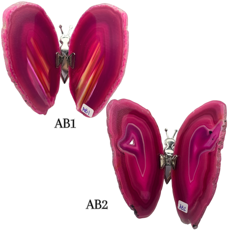 Agate Slice Geode Butterfly Gemstone