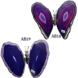 Agate Slice Geode Butterfly Gemstone