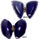 Agate Slice Geode Butterfly Gemstone