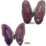Agate Slice Geode Butterfly Gemstone