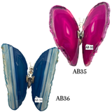 Agate Slice Geode Butterfly Gemstone