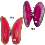 Agate Slice Geode Butterfly Gemstone