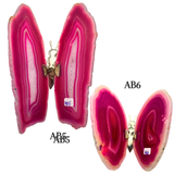 Agate Slice Geode Butterfly Gemstone