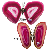 Agate Slice Geode Butterfly Gemstone
