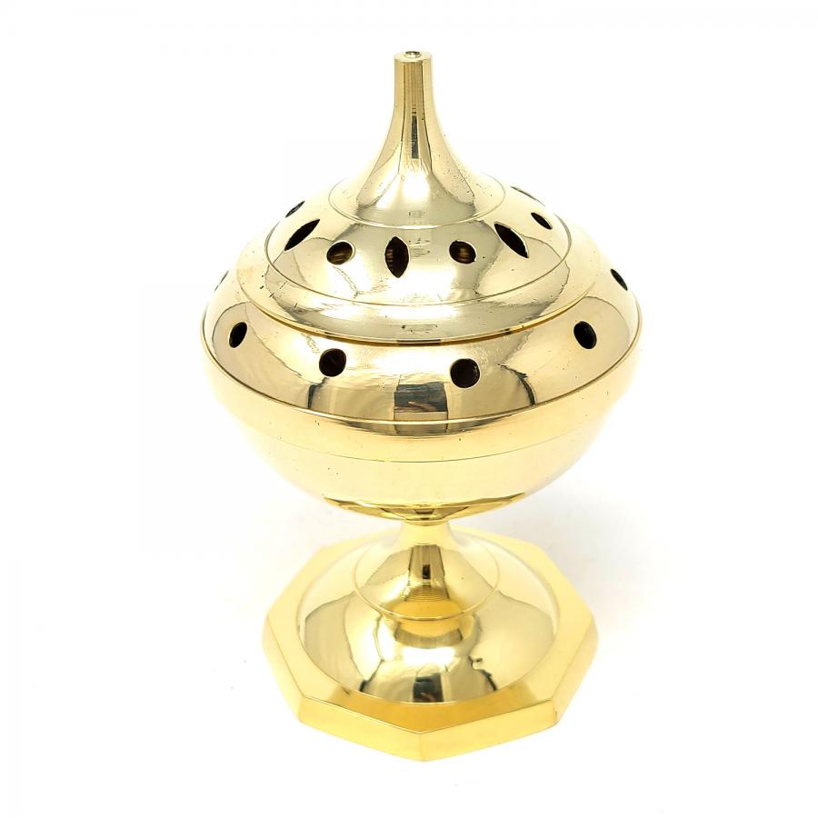 Brass Censer Burner 7"H