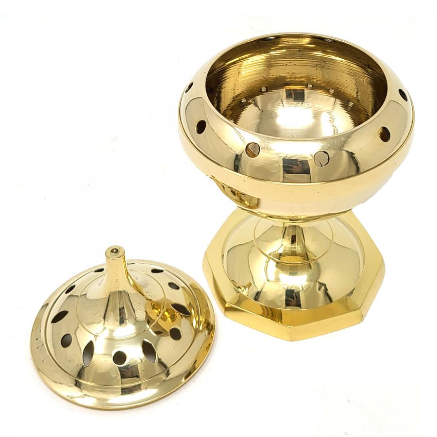 Brass Censer Burner 7"H
