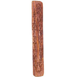 Hand carved wood incense burner 10"  | Shop Cosmic Healing