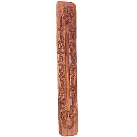 Hand carved wood incense burner 10"  | Shop Cosmic Healing