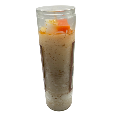Coconut Cocktail Candle (Veladora de Coco Preparada) for happiness, protection, purification, prosperity, protection, love, & health