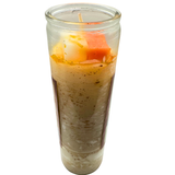 Coconut Cocktail Candle (Veladora de Coco Preparada) for happiness, protection, purification, prosperity, protection, love, & health
