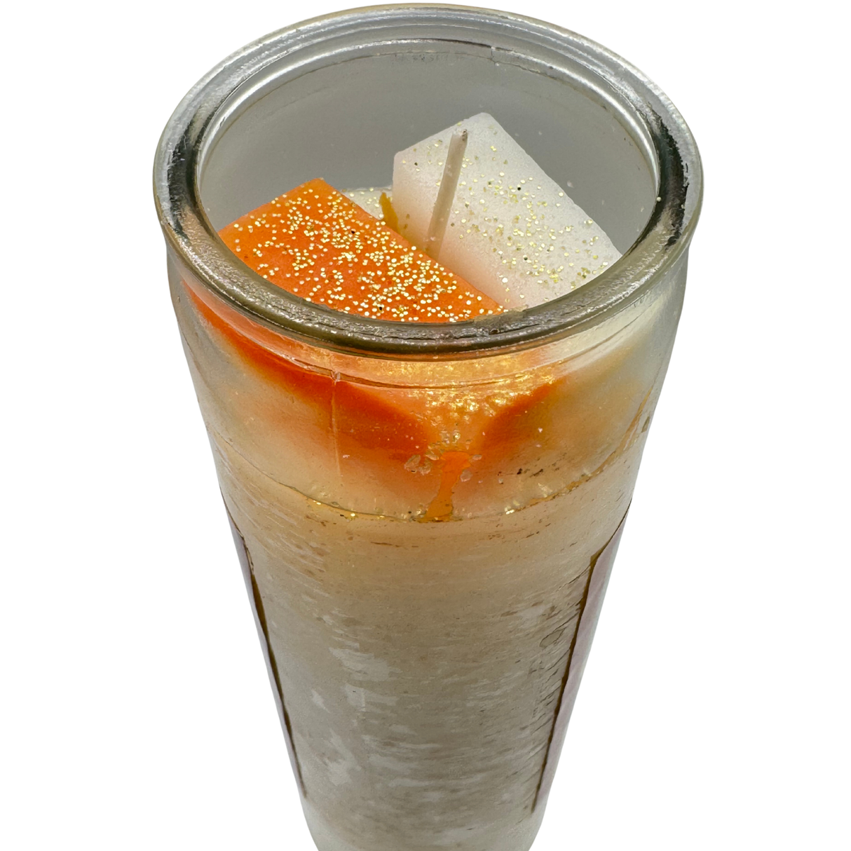 Coconut Cocktail Candle (Veladora de Coco Preparada) for happiness, protection, purification, prosperity, protection, love, & health