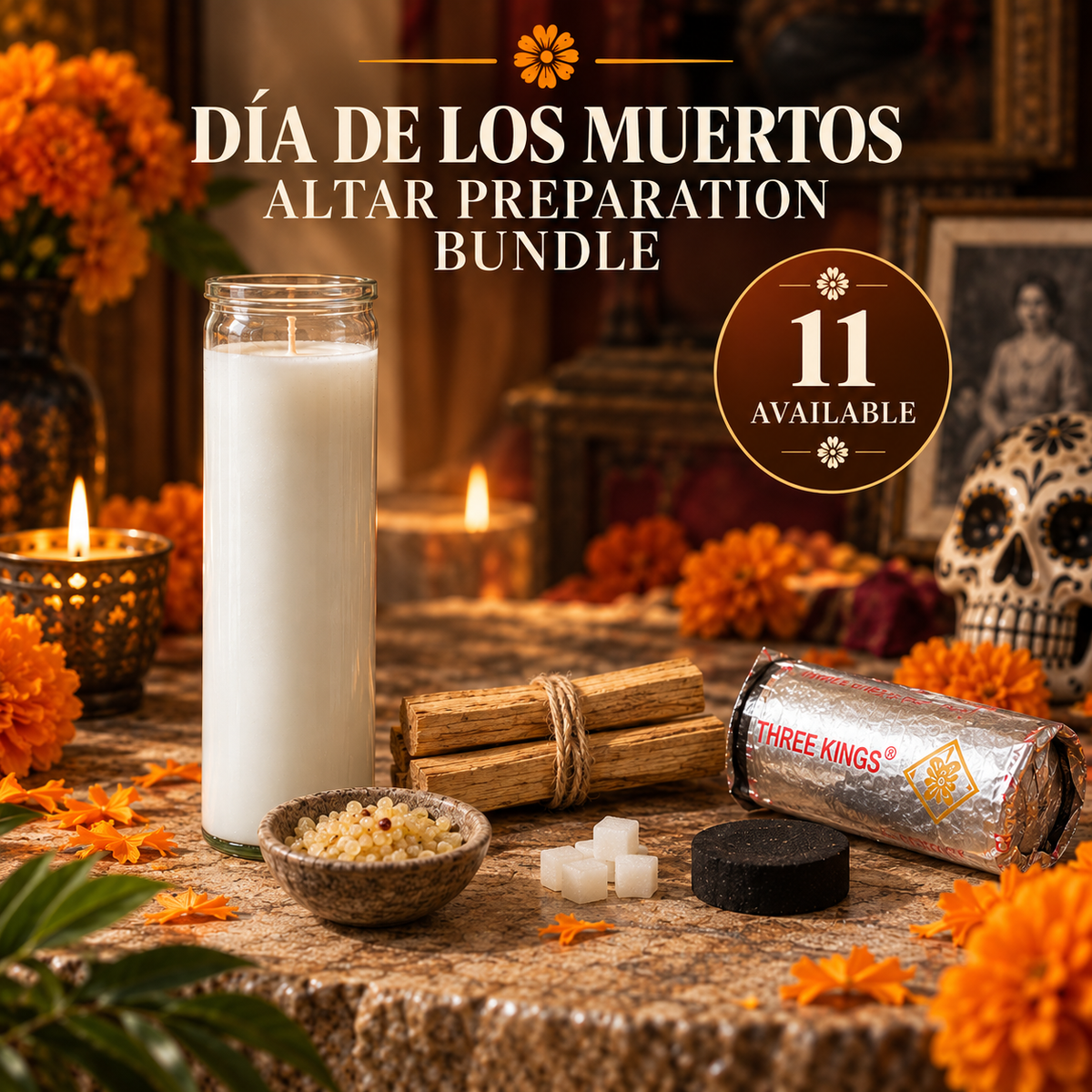 Día de los Muertos Altar Preparation Bundle | Day of the Dead Ofrenda Supplies
