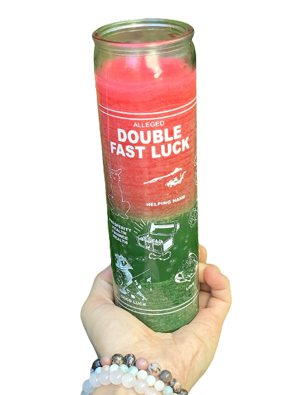 Double Fast Luck (Doble Suerte Rapida)-Pink/Green: For luck in love, wishes to come true