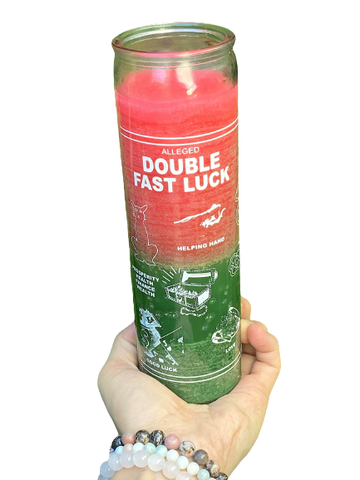 Double Fast Luck (Doble Suerte Rapida)-Pink/Green: For luck in love, wishes to come true