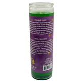 Double Luck Green Candle (Velas Misticas Doble Suerte) to attract good luck in gambling, business, or any new adventure