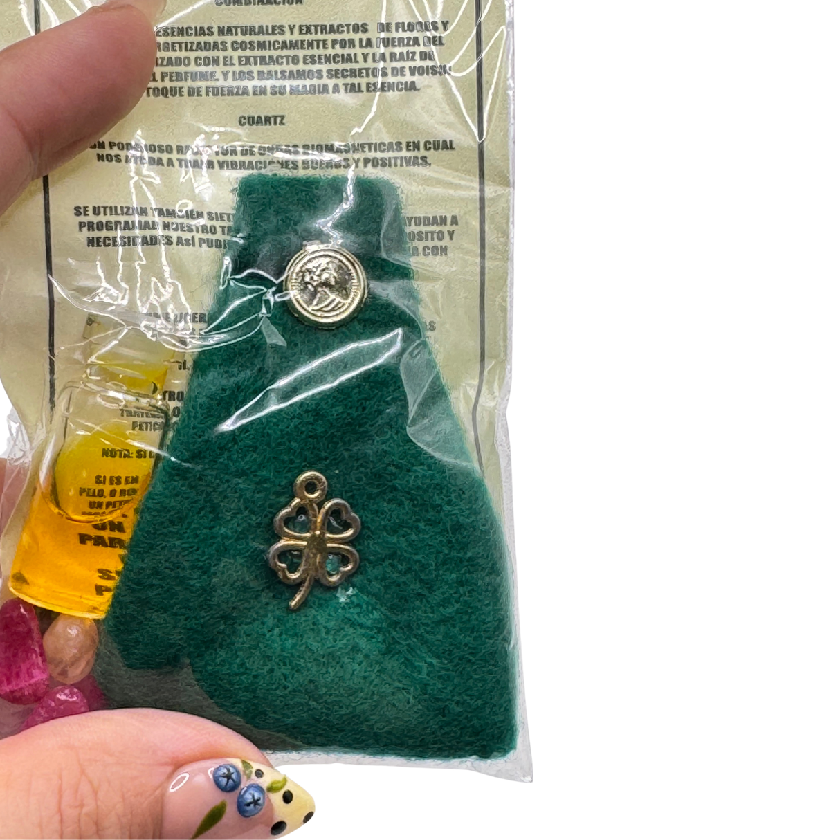 Klavertje vier amulet (Amuleto Treból De La Suerte)