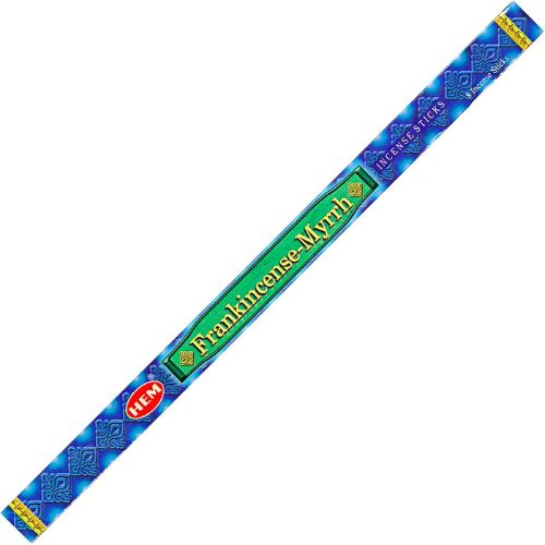 Frankincense & Myrrh HEM Incense 8 Sticks for to stop addictions, calming, clarifying, focusing, grounding