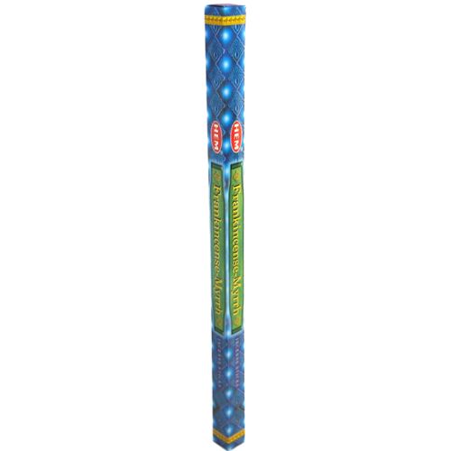 Frankincense & Myrrh HEM Incense 8 Sticks for to stop addictions, calming, clarifying, focusing, grounding