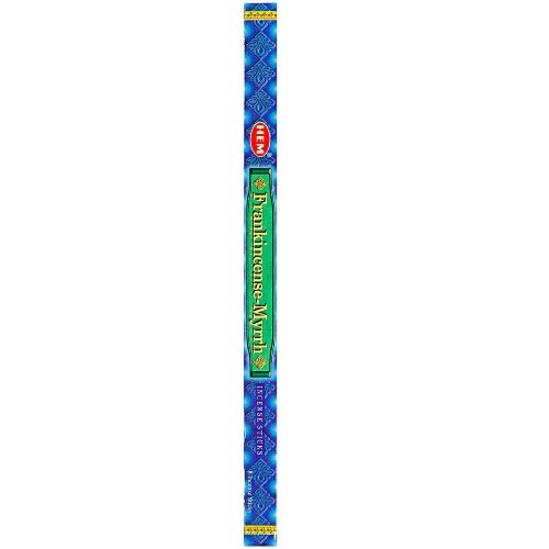 Frankincense & Myrrh HEM Incense 8 Sticks for to stop addictions, calming, clarifying, focusing, grounding