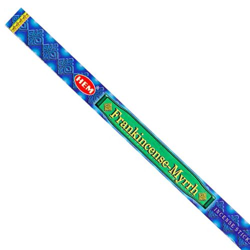 Frankincense & Myrrh HEM Incense 8 Sticks for to stop addictions, calming, clarifying, focusing, grounding