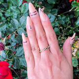 Gouden boze oog ring