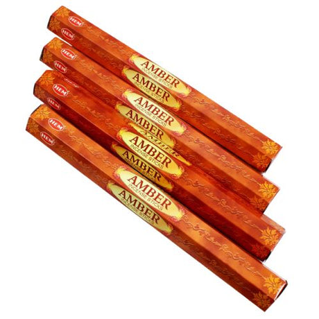 HEM Amber Incense 20 Sticks - Shop Cosmic Healig