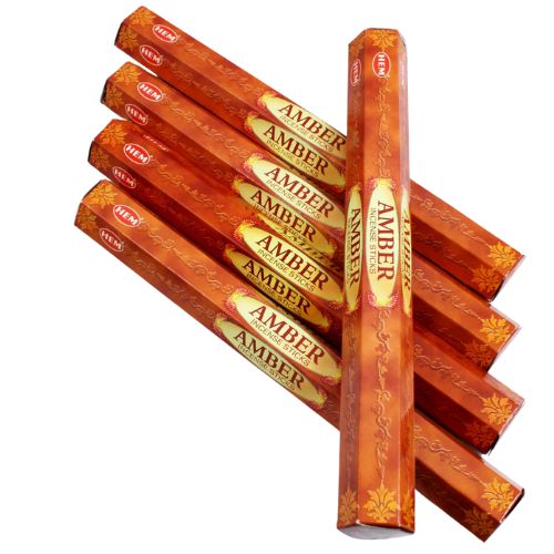 Buy HEM Amber Incense 20 Sticks - Shop Cosmic Healing