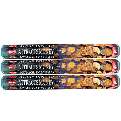 Attracts Money HEM Incense 20 Sticks (Incienso Atrae Dinero) to attract prosperity, good fortune