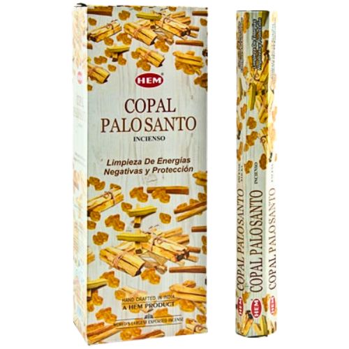 HEM Copal Palo Santo Incienso 20 Varitas | Shop Cosmic Healing 