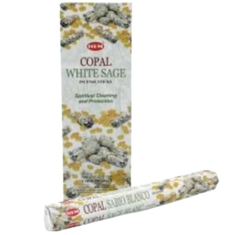 Buy HEM Copal White Sage Incense 20 Sticks - Shop Cosmic Healing