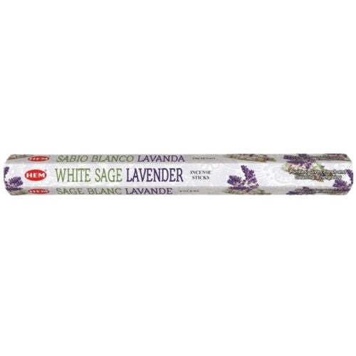 Hem White Sage Lavender Hexagon Tube - Shop Cosmic Healing