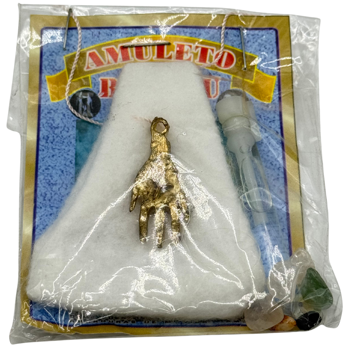 Het krachtigste handamulet (Amuleto Resguardo de La Mano Poderosa) - Wit voor kracht, vrede en geluk