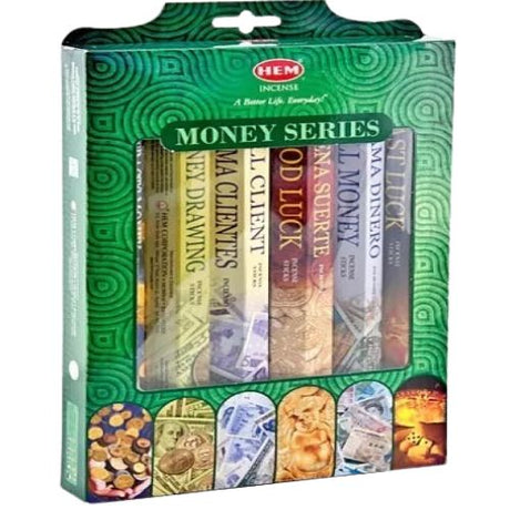 Buy Hem Money Series Gift Pack Incense 20 Sticks - Shop Cosmic Healing