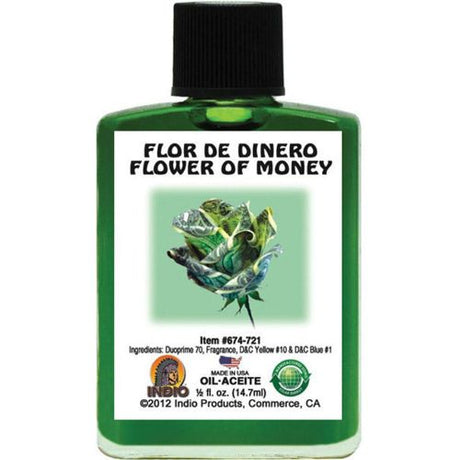 Indio Flower of Money Oil 1/2oz - Shop Cosmic Healling
